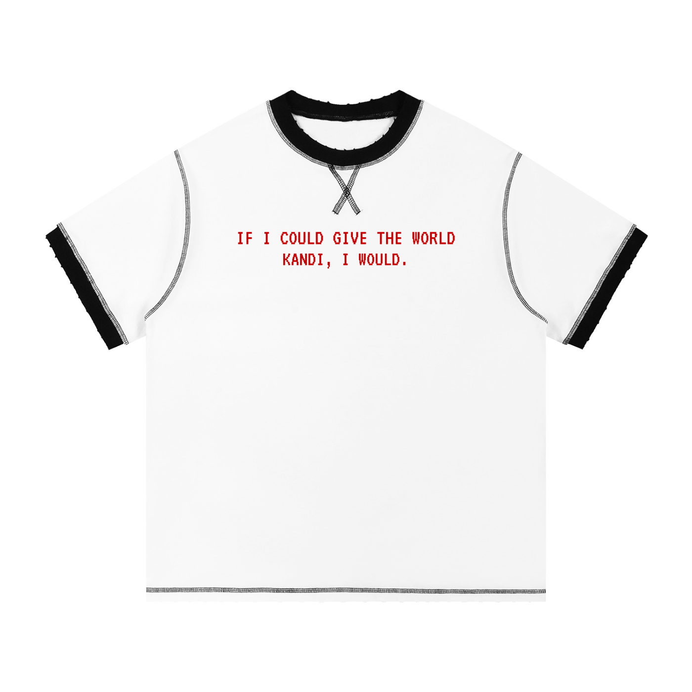 Contrast-Stitched Cotton T-Shirt