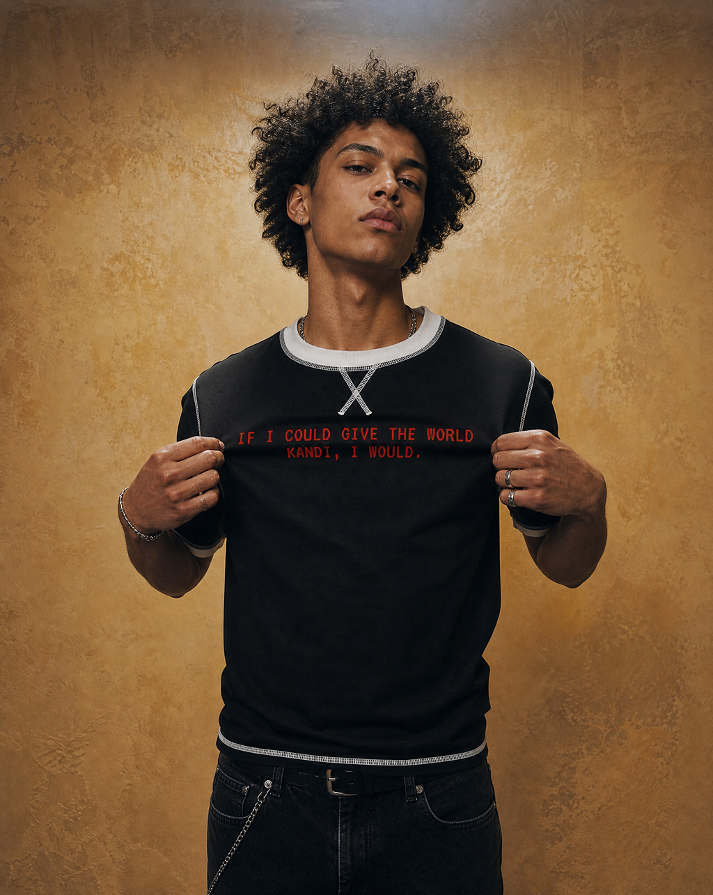 Contrast-Stitched Cotton T-Shirt
