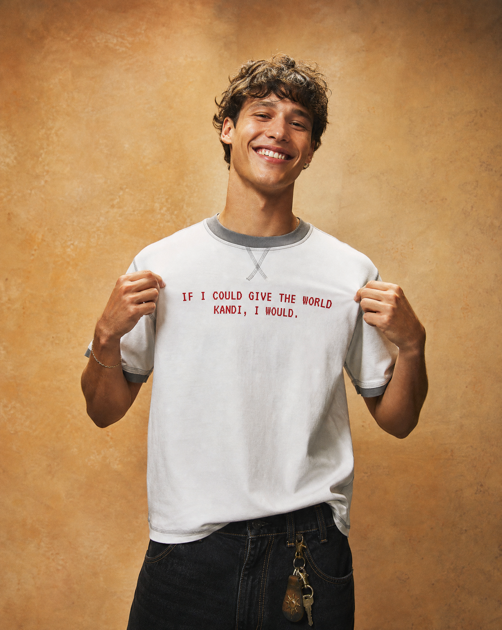 Contrast-Stitched Cotton T-Shirt