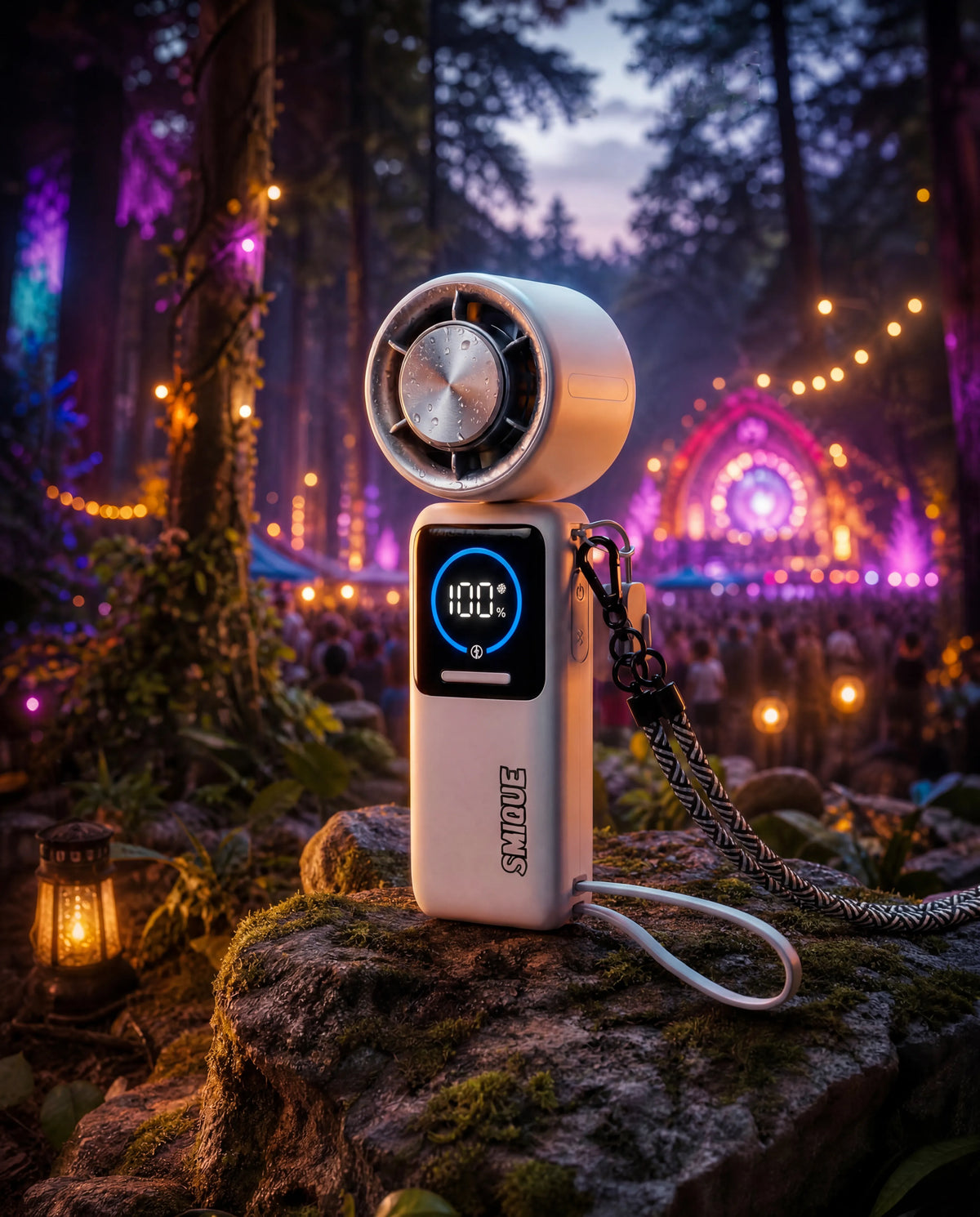 PORTABLE FAN / POWER BANK AND LANYARD BUNDLE