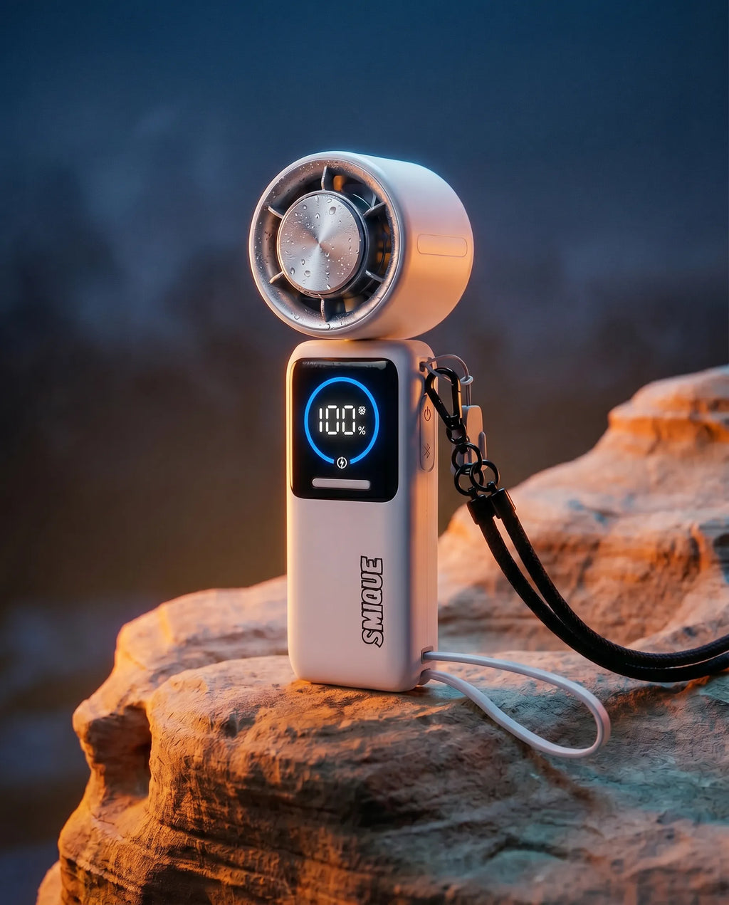PORTABLE FAN / POWER BANK AND LANYARD BUNDLE