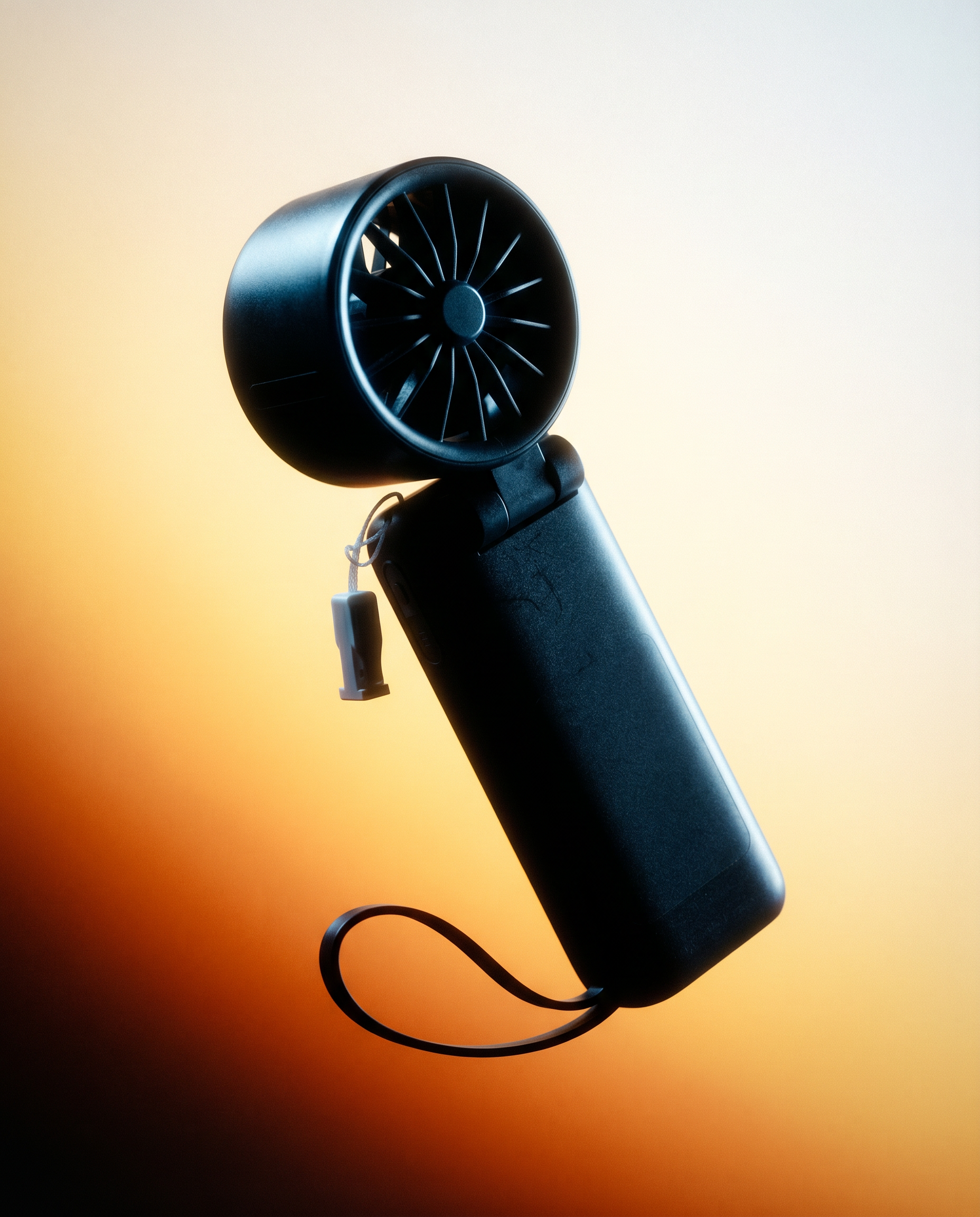 Handheld festival fan and Power Bank w/ out lanyard
